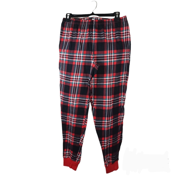 Simple Treasures Christmas Pajama Bottoms/ Sleep Pants Red/Green Plaid Small 4-6 - Picture 1 of 12